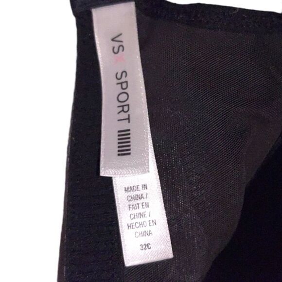 Victoria’s Secret VSX Sport Sports Bra Gray Adjustable Activewear Athletic 32C - Picture 5 of 16